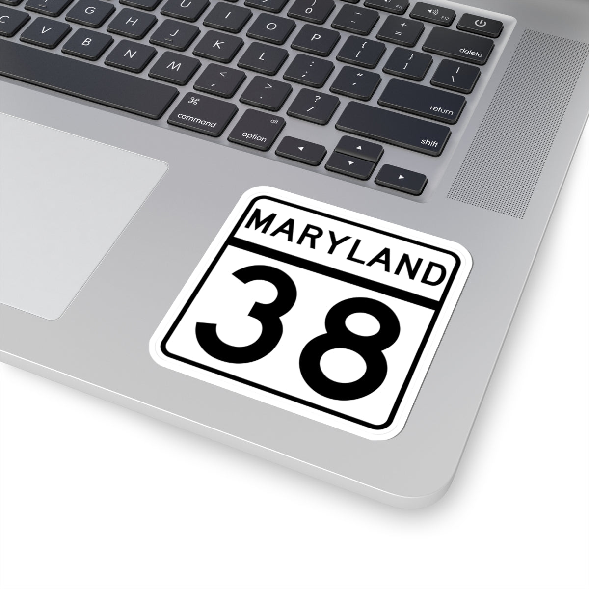 MD Route 38 (Maryland) (Road Sign) STICKER Vinyl Kiss-Cut Decal