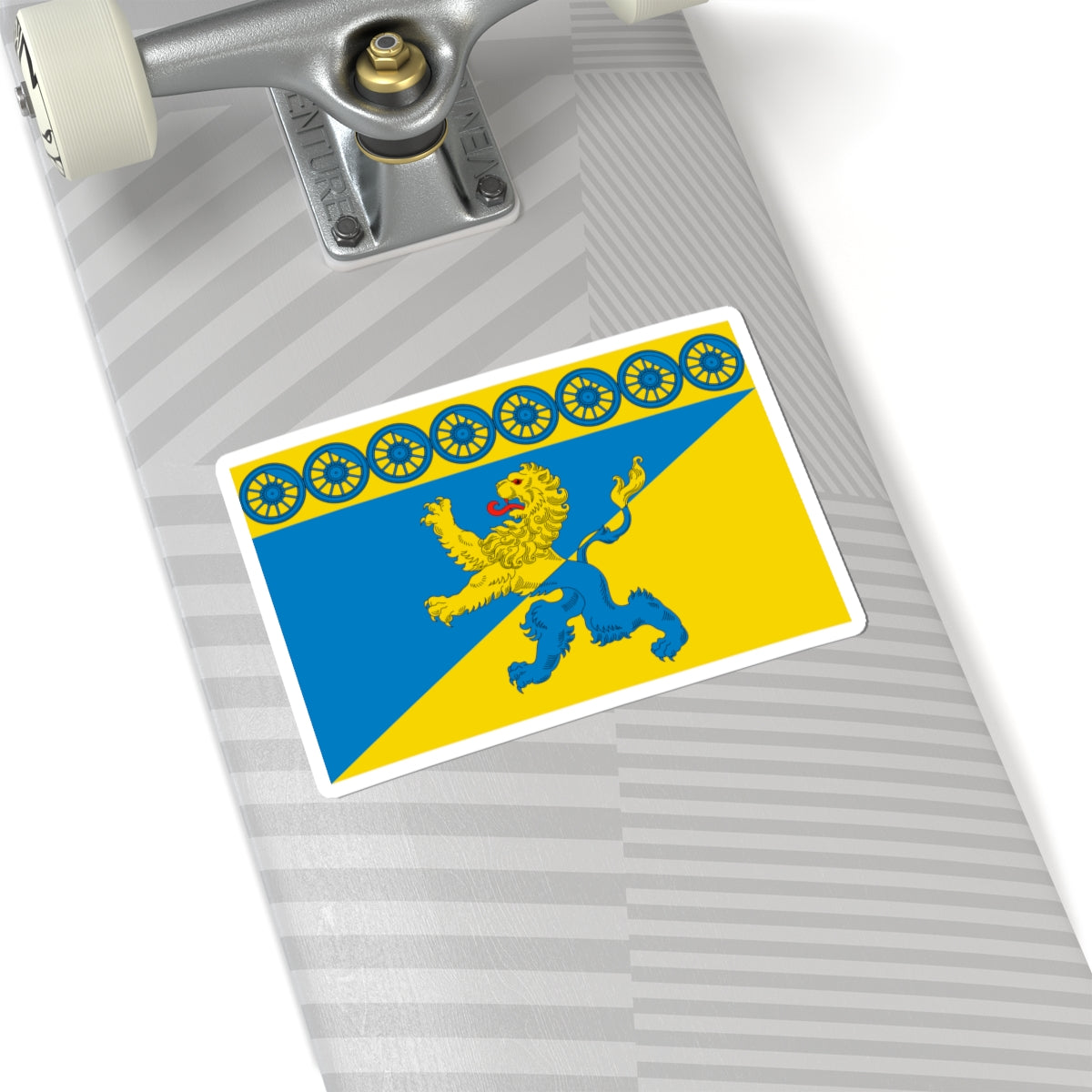 Flag of Lyuban Leningrad Oblast (Russia) STICKER Vinyl Kiss-Cut Decal