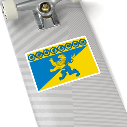 Flag of Lyuban Leningrad Oblast (Russia) STICKER Vinyl Kiss-Cut Decal