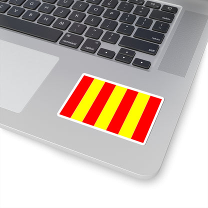 Flag of Forcalquier (France) STICKER Vinyl Kiss-Cut Decal