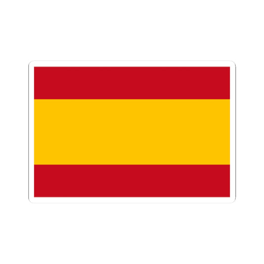 Flag of Spain civil (Spain) STICKER Vinyl Kiss-Cut Decal