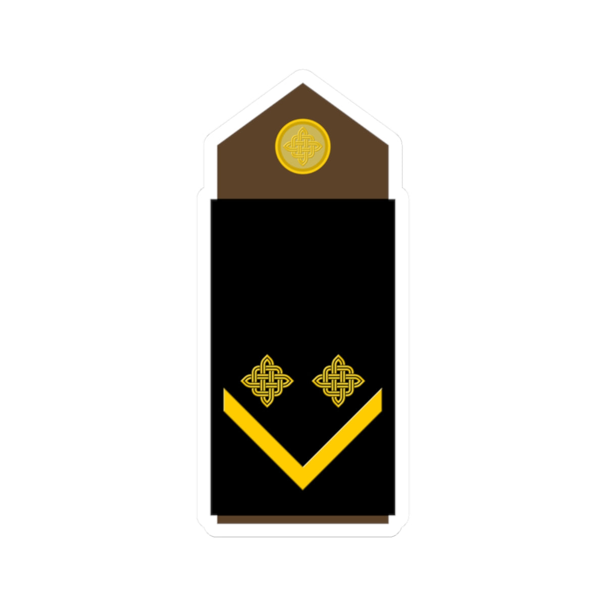 Army HRV OR 05 (Croatia) (Military Rank) STICKER Vinyl Kiss-Cut Decal