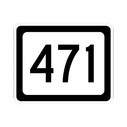 WV-471 (Virginia) (Road Sign) STICKER Vinyl Kiss-Cut Decal