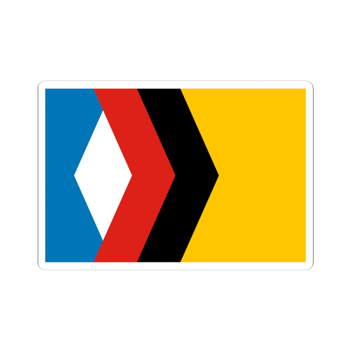 Flag of Engels Saratov oblast (Russia) STICKER Vinyl Kiss-Cut Decal