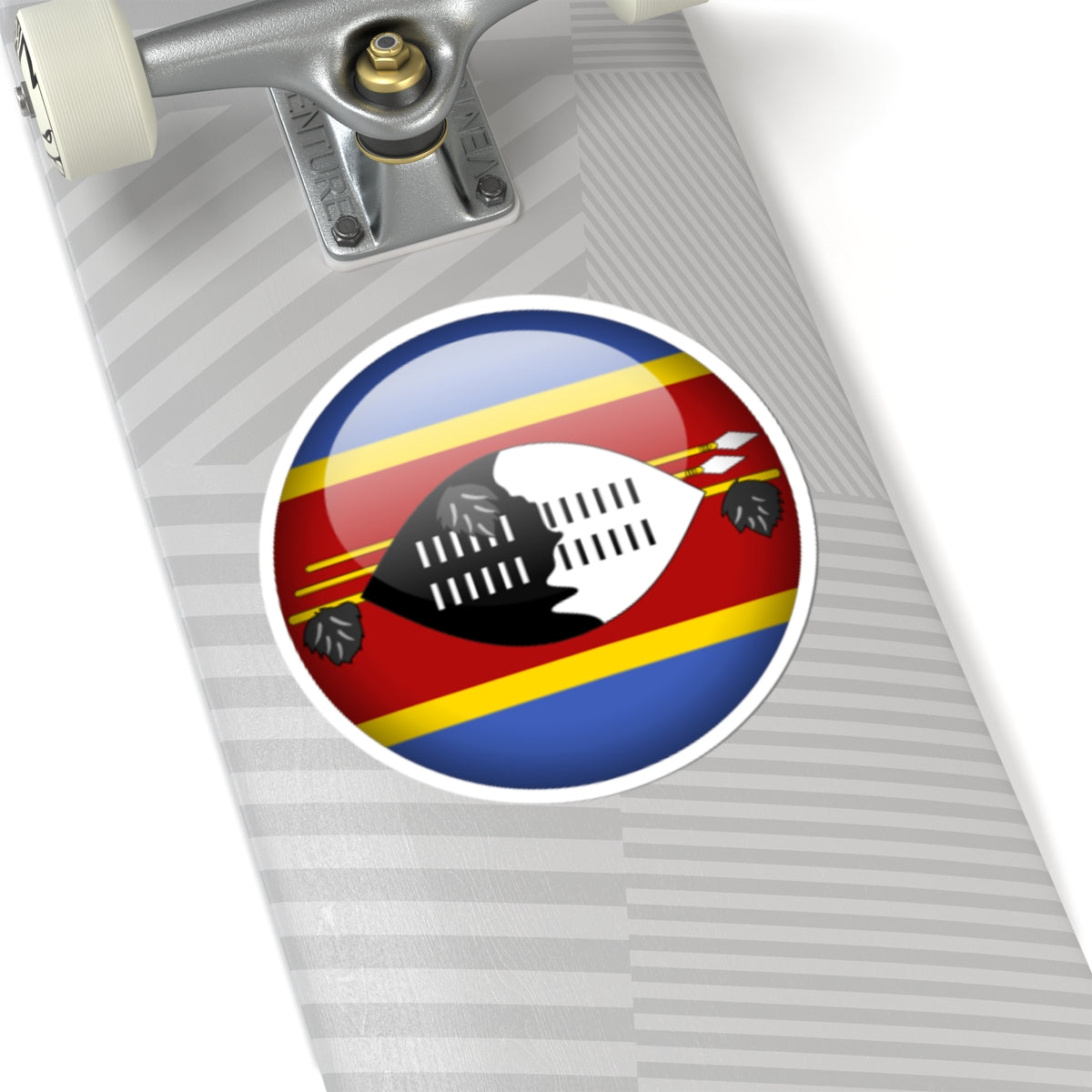 Flag orb Eswatini (Eswatini) STICKER Vinyl Kiss-Cut Decal