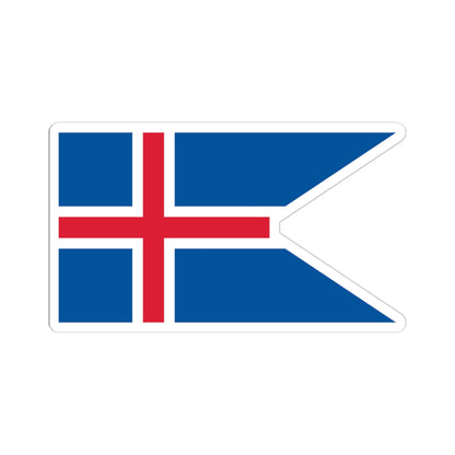 Flag of Iceland state (Iceland) STICKER Vinyl Kiss-Cut Decal