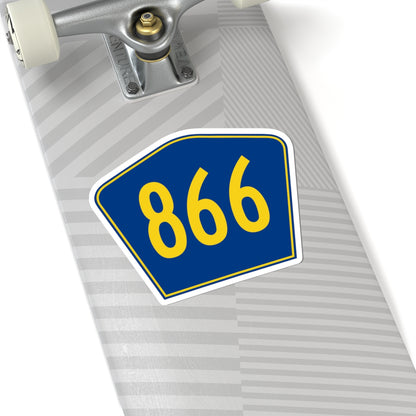 PR secondary 866 (Puerto Rico) (Road Sign) STICKER Vinyl Kiss-Cut Decal