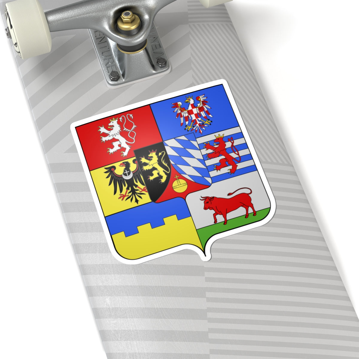 Armoiries Frédéric V de Wittelsbach roi de Bohême (Czech Republic) (Coat of Arms) STICKER Vinyl Kiss-Cut Decal