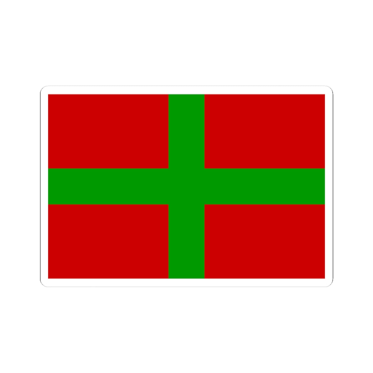Deir El Qamar Flag (Lebanon) STICKER Vinyl Kiss-Cut Decal