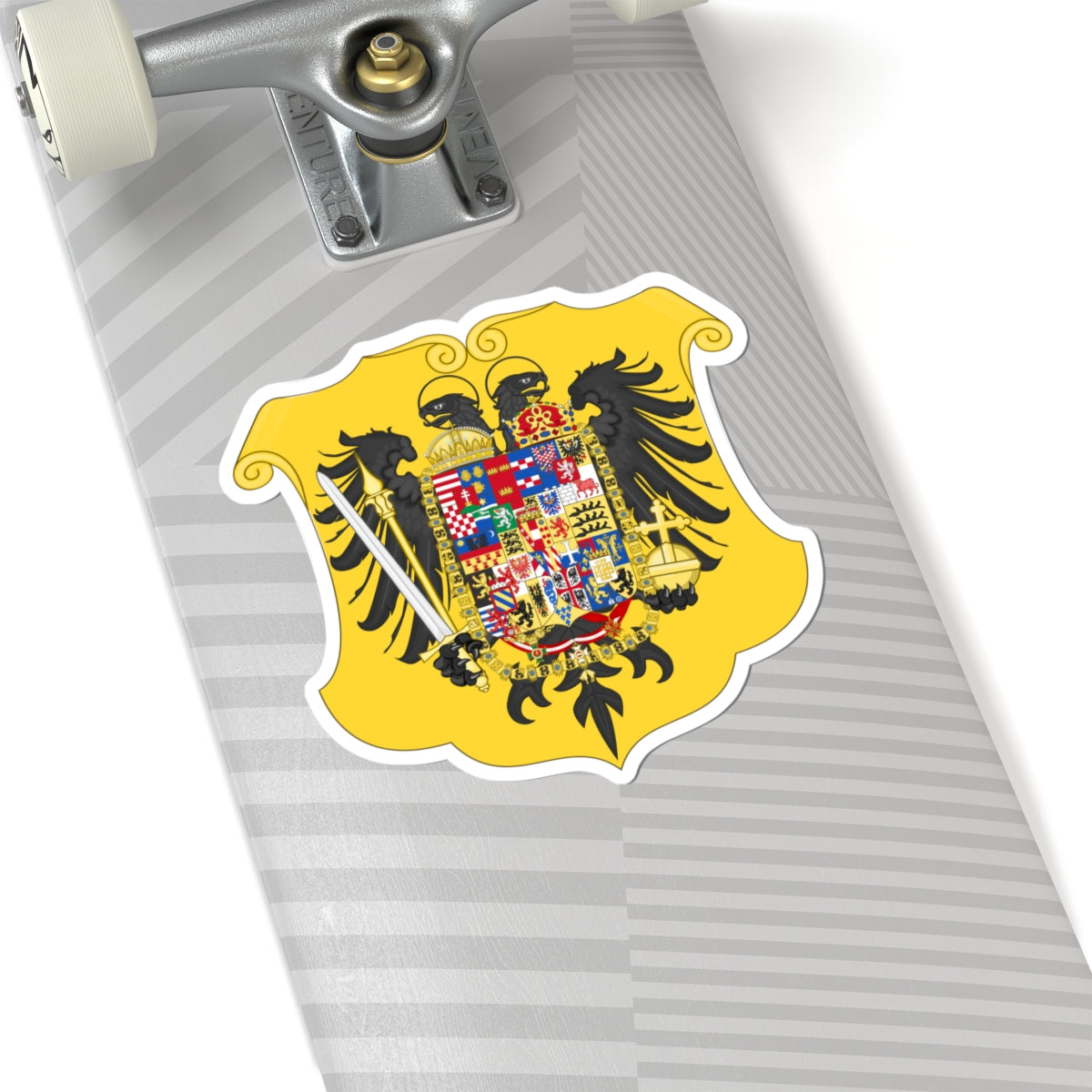Arms of Leopold II and Francis II Holy Roman Emperors-Or shield variant (Spain) (Coat of Arms) STICKER Vinyl Kiss-Cut Decal