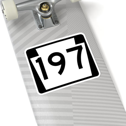 PA-197 (Pennsylvania) (Road Sign) STICKER Vinyl Kiss-Cut Decal