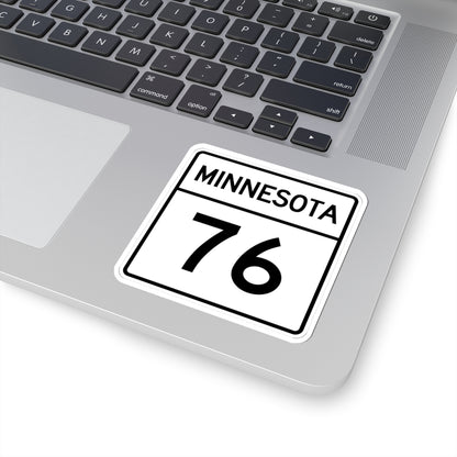 MN-76 1948 (Minnesota) (Road Sign) STICKER Vinyl Kiss-Cut Decal