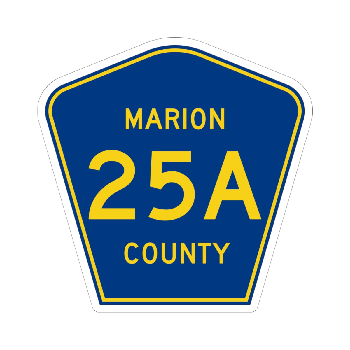 Marion County Road 25A FL (Florida) (Road Sign) STICKER Vinyl Kiss-Cut Decal