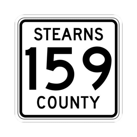 Stearns County Route 159 (Minnesota) (Road Sign) STICKER Vinyl Kiss-Cut Decal