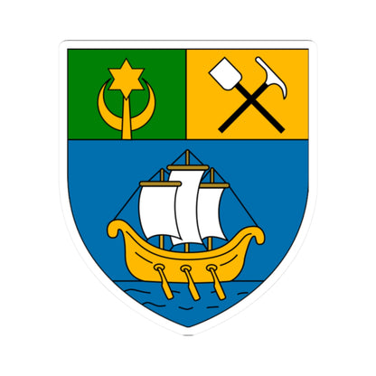 Béni Saf Coat of Arms French Algeria (Algeria) (Coat of Arms) STICKER Vinyl Kiss-Cut Decal