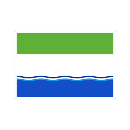 Flag of Belogorsky rayon Amur oblast (Russia) STICKER Vinyl Kiss-Cut Decal