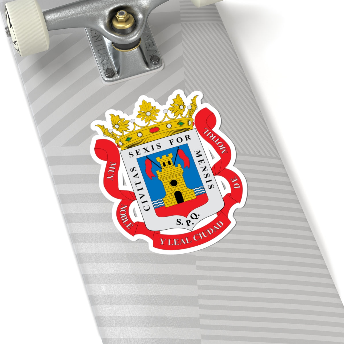 Escudo de Motril (Spain) (Coat of Arms) STICKER Vinyl Kiss-Cut Decal