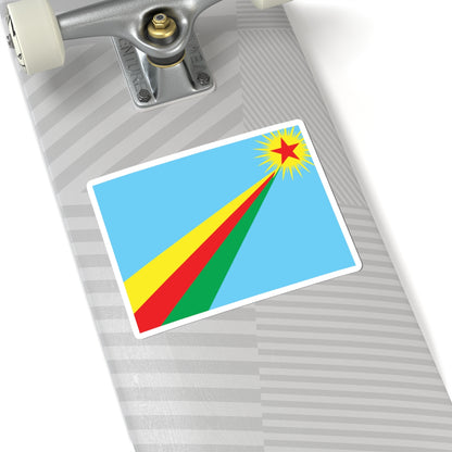 Flag of Yekitiya Star (Syria) STICKER Vinyl Kiss-Cut Decal