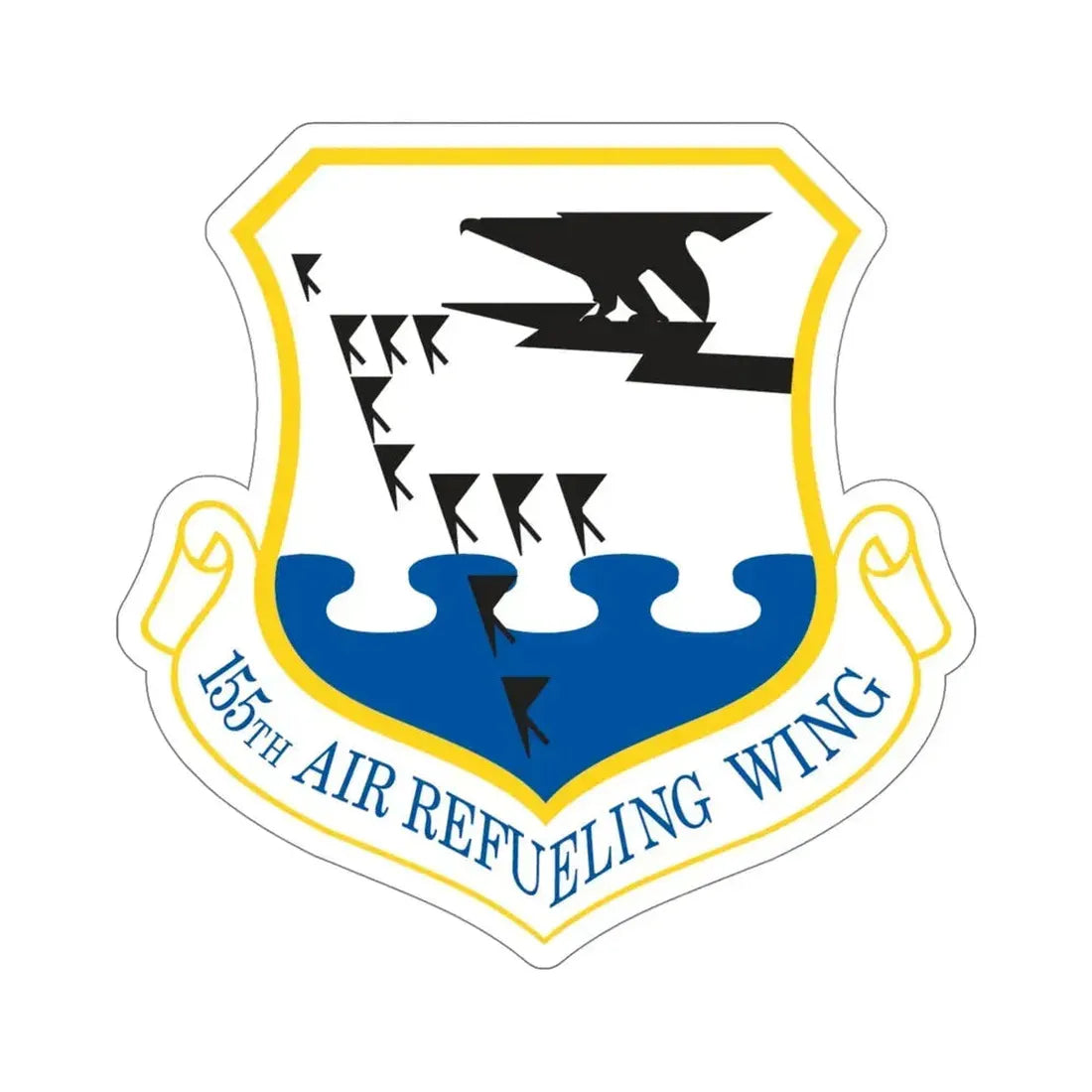 155th Air Refueling Wing (U.S. Air Force) STICKER Vinyl Die-Cut Decal 5 Inch - The Sticker Space