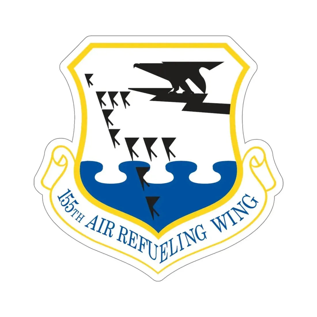 155th Air Refueling Wing (U.S. Air Force) STICKER Vinyl Die-Cut Decal - The Sticker Space