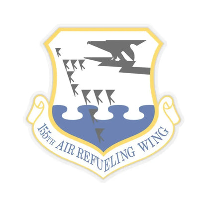 155th Air Refueling Wing (U.S. Air Force) STICKER Vinyl Kiss-Cut Decal 2 Inch Transparent - The Sticker Space