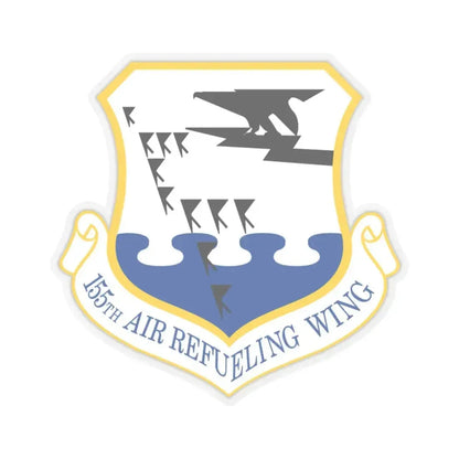 155th Air Refueling Wing (U.S. Air Force) STICKER Vinyl Kiss-Cut Decal 3 Inch Transparent - The Sticker Space