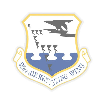 155th Air Refueling Wing (U.S. Air Force) STICKER Vinyl Kiss-Cut Decal 4 Inch Transparent - The Sticker Space