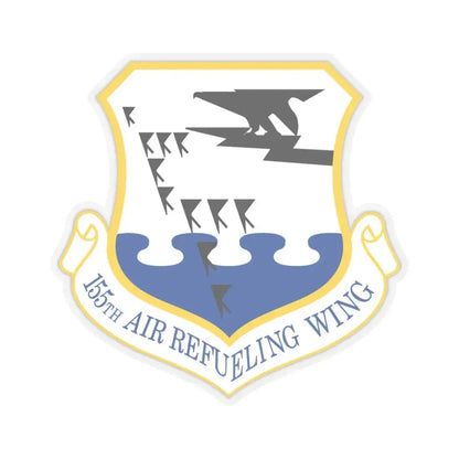 155th Air Refueling Wing (U.S. Air Force) STICKER Vinyl Kiss-Cut Decal 6 Inch Transparent - The Sticker Space