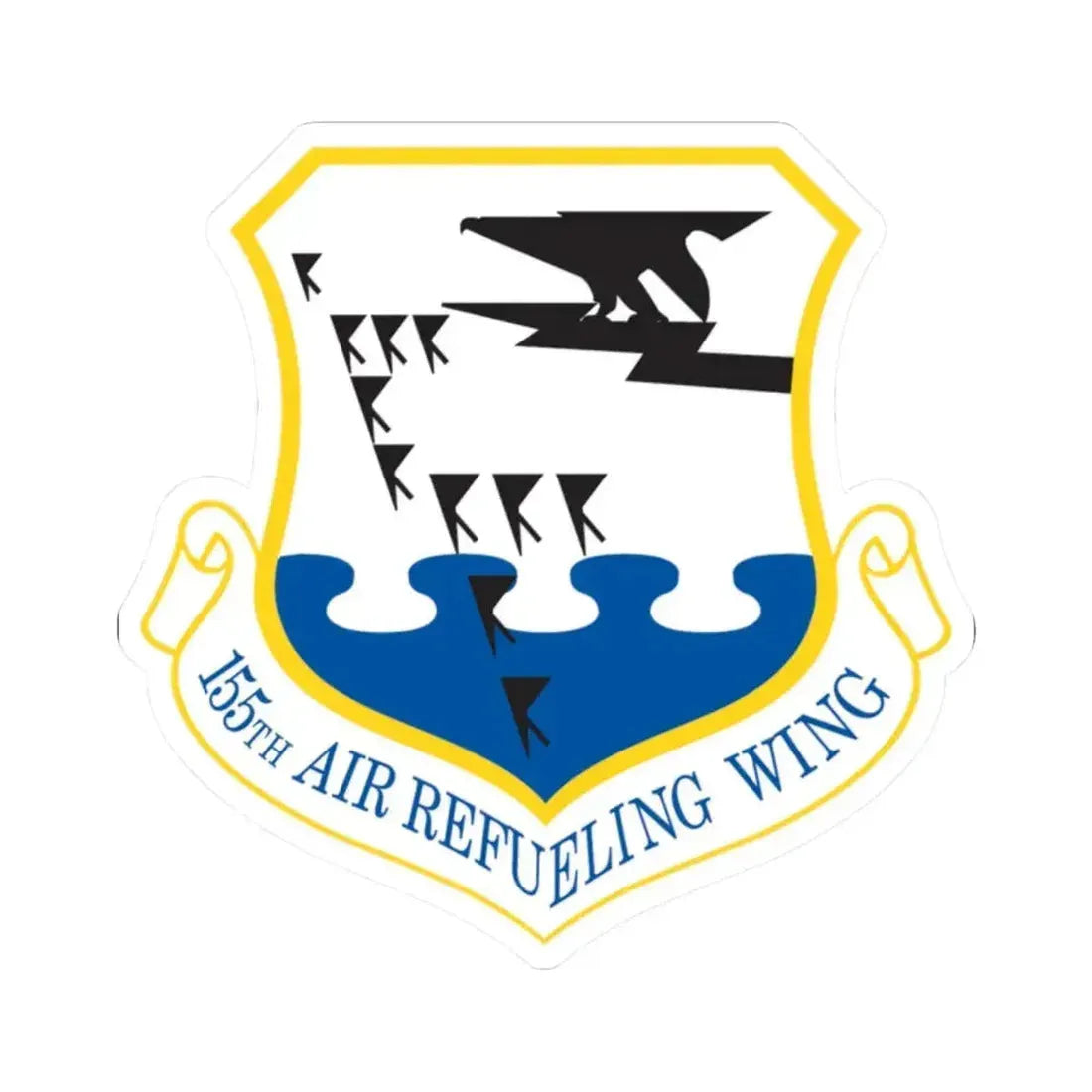 155th Air Refueling Wing (U.S. Air Force) STICKER Vinyl Kiss-Cut Decal - The Sticker Space