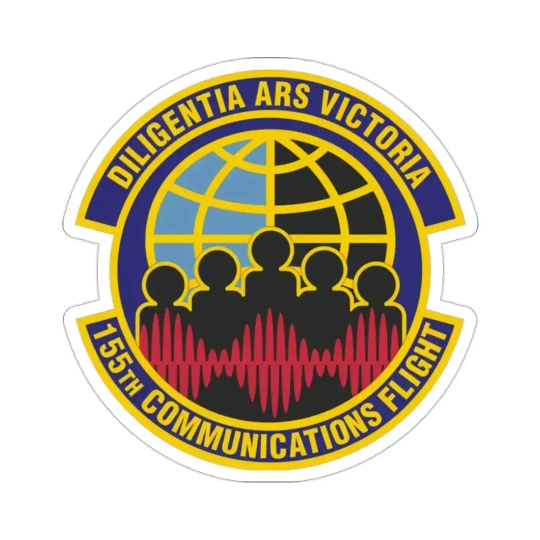 155th Communications Flight (U.S. Air Force) STICKER Vinyl Die-Cut Decal 2 Inch - The Sticker Space