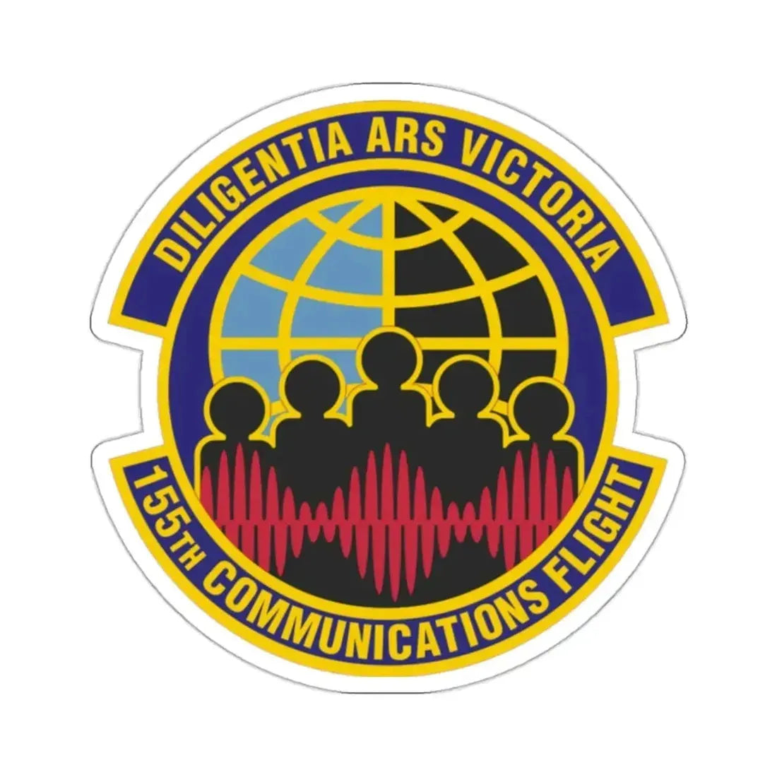 155th Communications Flight (U.S. Air Force) STICKER Vinyl Kiss-Cut Decal - The Sticker Space