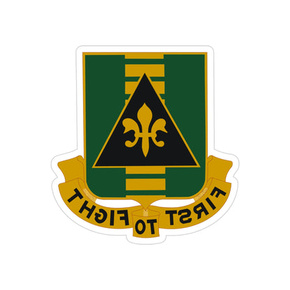 156 Armor Regiment (U.S. Army) REVERSE PRINT Transparent STICKER-4" × 4"-The Sticker Space