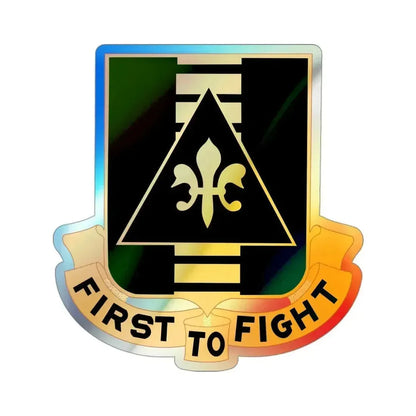 156 Armor Regiment (U.S. Army) Holographic STICKER Die-Cut Vinyl Decal 3 Inch Holographic - The Sticker Space