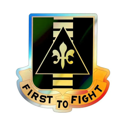 156 Armor Regiment (U.S. Army) Holographic STICKER Die-Cut Vinyl Decal 4 Inch Holographic - The Sticker Space