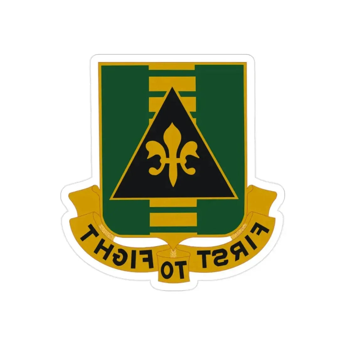 156 Armor Regiment (U.S. Army) REVERSE PRINT Transparent Die-Cut STICKER - The Sticker Space