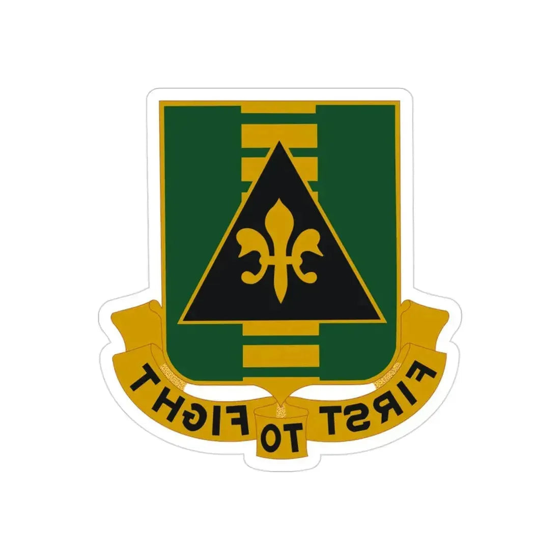 156 Armor Regiment (U.S. Army) REVERSE PRINT Transparent Die-Cut STICKER - The Sticker Space