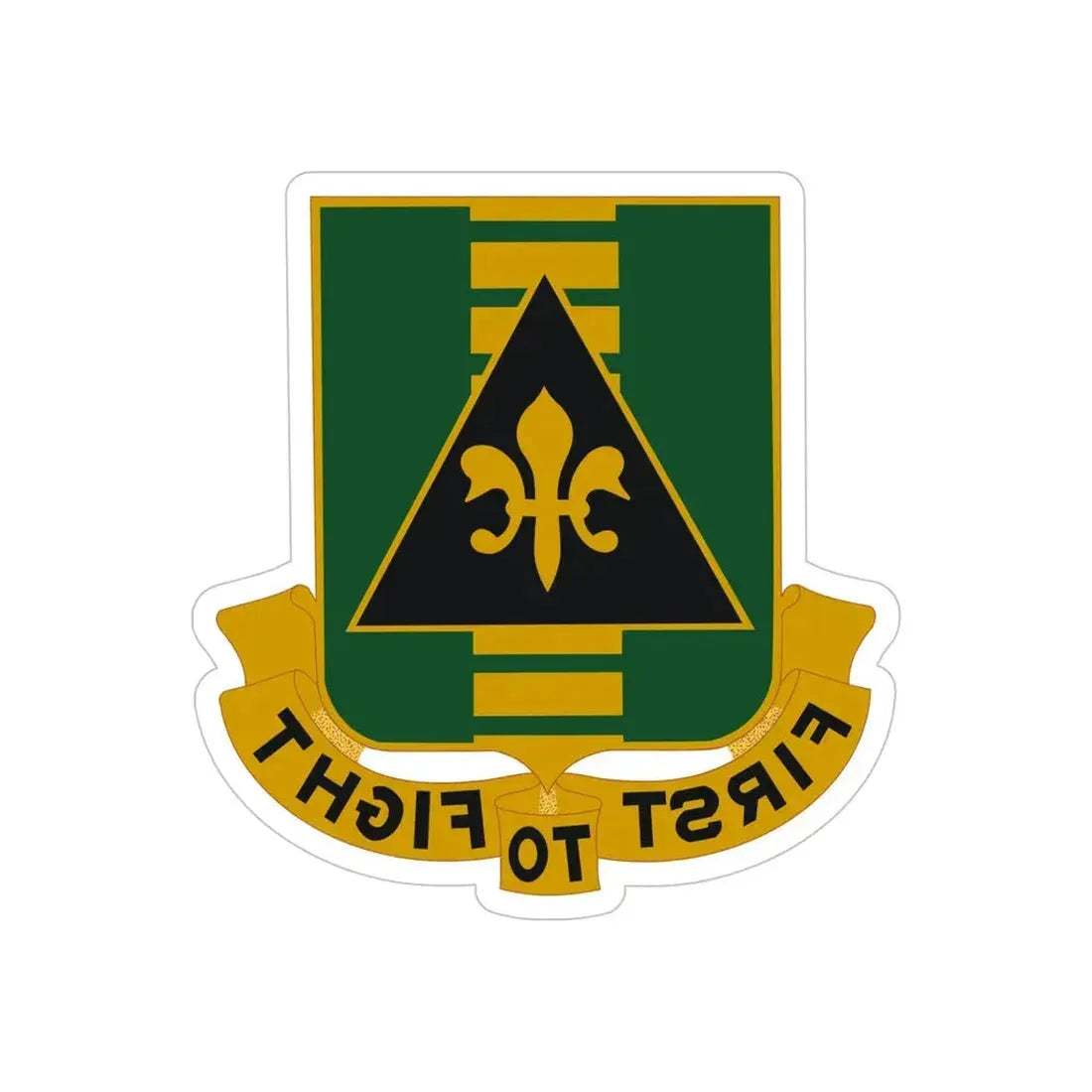 156 Armor Regiment (U.S. Army) REVERSE PRINT Transparent Die-Cut STICKER - The Sticker Space