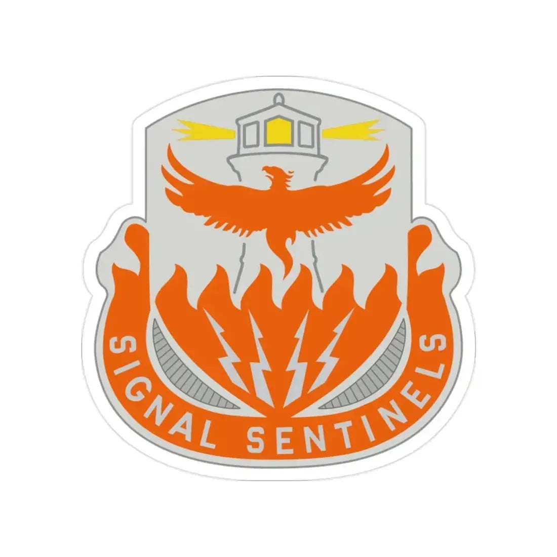 156 Signal Battalion (U.S. Army) Transparent STICKER Die-Cut Vinyl Decal 2 Inch - The Sticker Space