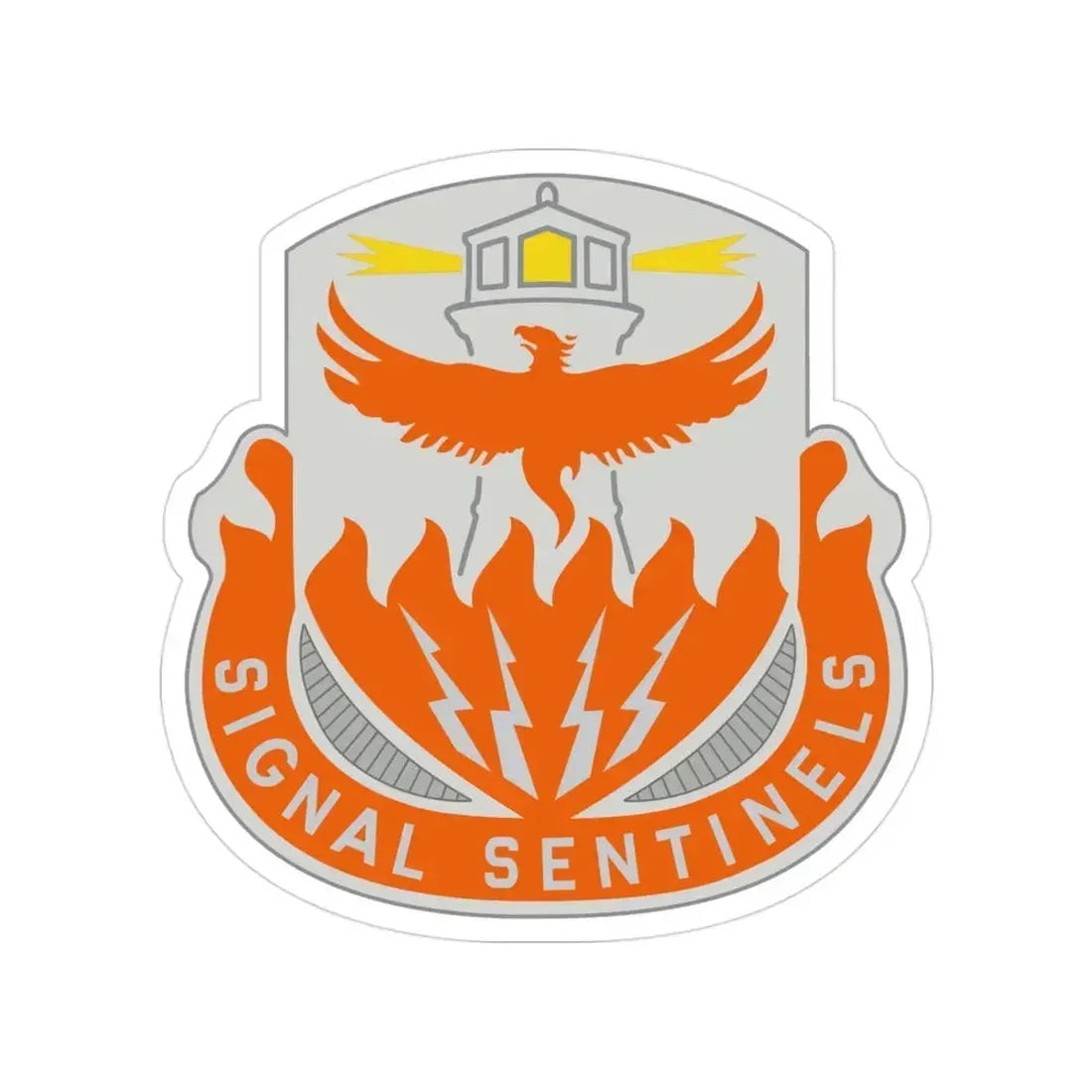 156 Signal Battalion (U.S. Army) Transparent STICKER Die-Cut Vinyl Decal 3 Inch - The Sticker Space