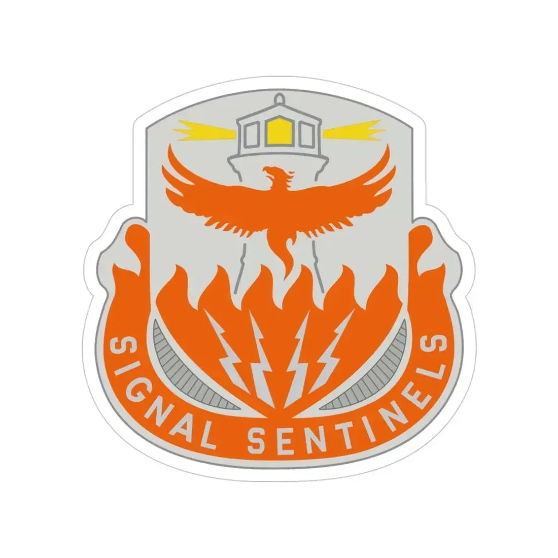 156 Signal Battalion (U.S. Army) Transparent STICKER Die-Cut Vinyl Decal 4 Inch - The Sticker Space