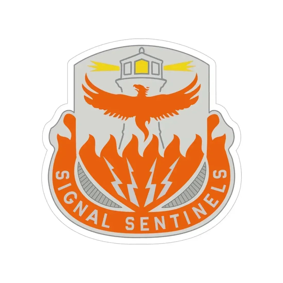 156 Signal Battalion (U.S. Army) Transparent STICKER Die-Cut Vinyl Decal 5 Inch - The Sticker Space
