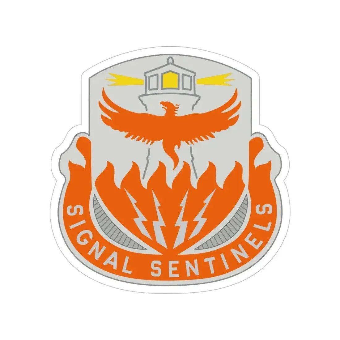 156 Signal Battalion (U.S. Army) Transparent STICKER Die-Cut Vinyl Decal 6 Inch - The Sticker Space
