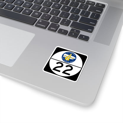PR old toll road 22 (Puerto Rico) (Road Sign) STICKER Vinyl Kiss-Cut Decal