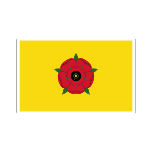 Flag of Lancashire (England) STICKER Vinyl Kiss-Cut Decal