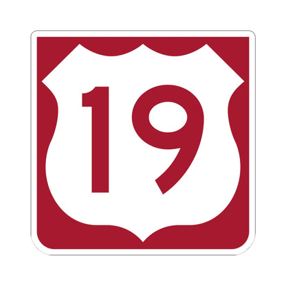 US 19 FL reversed (Florida) (Road Sign) STICKER Vinyl Kiss-Cut Decal