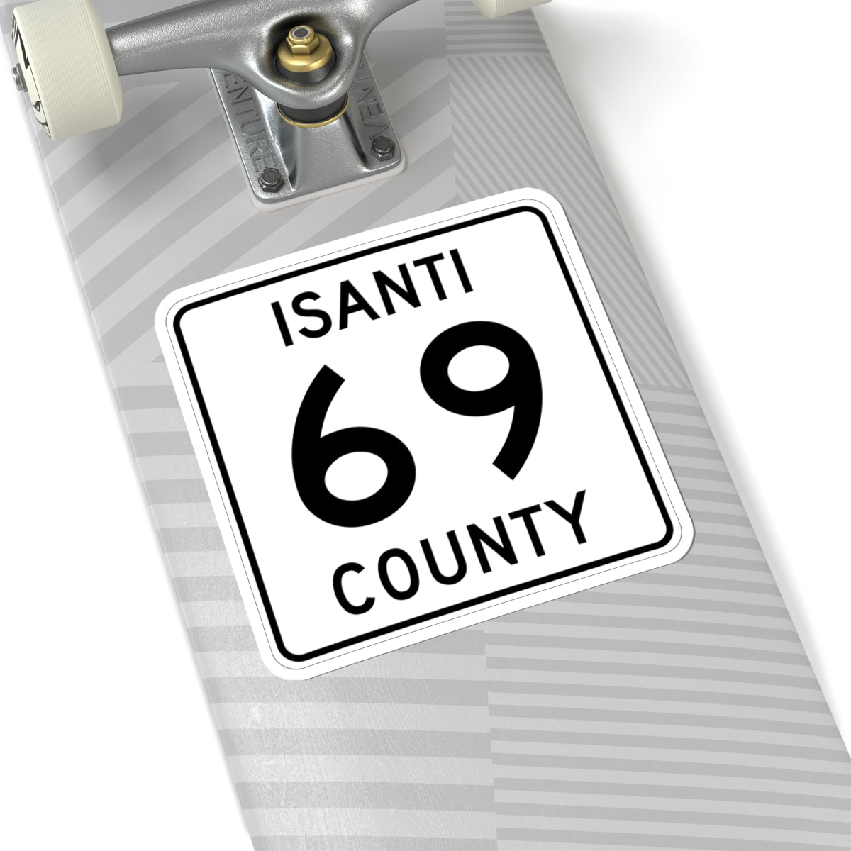 Isanti County 69 MN (Minnesota) (Road Sign) STICKER Vinyl Kiss-Cut Decal