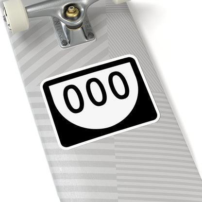 PR urban primary 000 (Puerto Rico) (Road Sign) STICKER Vinyl Kiss-Cut Decal