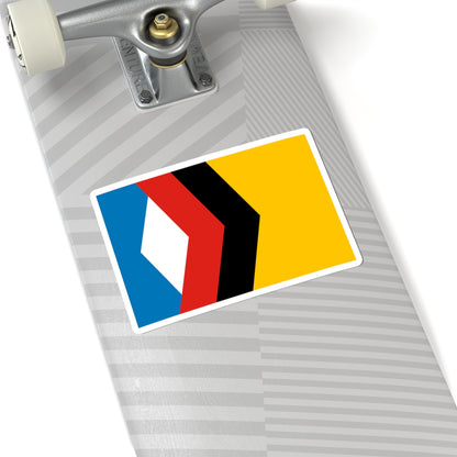 Flag of Engels Saratov oblast (Russia) STICKER Vinyl Kiss-Cut Decal