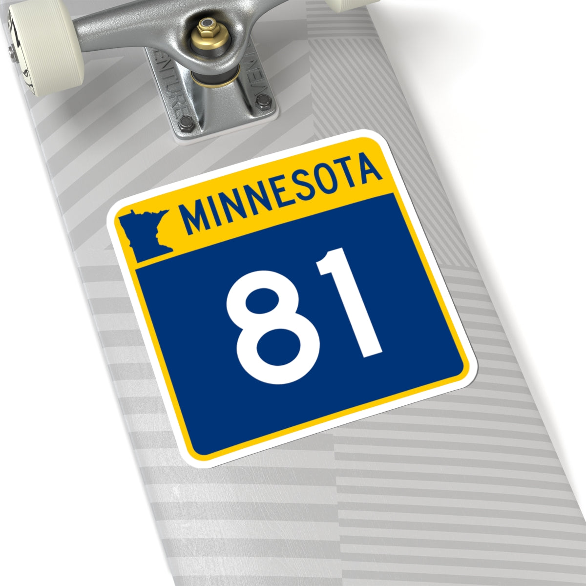 MN-81 (Minnesota) (Road Sign) STICKER Vinyl Kiss-Cut Decal