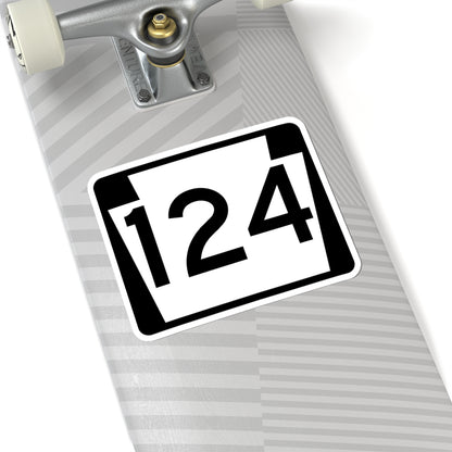 PA-124 (Pennsylvania) (Road Sign) STICKER Vinyl Kiss-Cut Decal